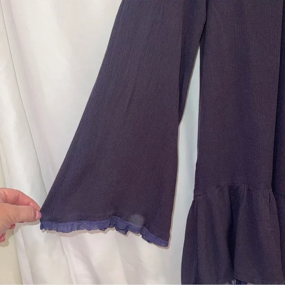 Free People One Night Bohemian Mini Dress Tunic Women's Sz Small - Picture 8 of 9